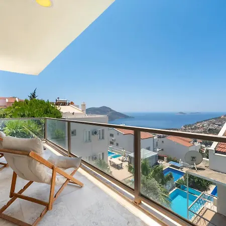 Luxury Two Bedroom Seaview In Kalkan וילה קס
